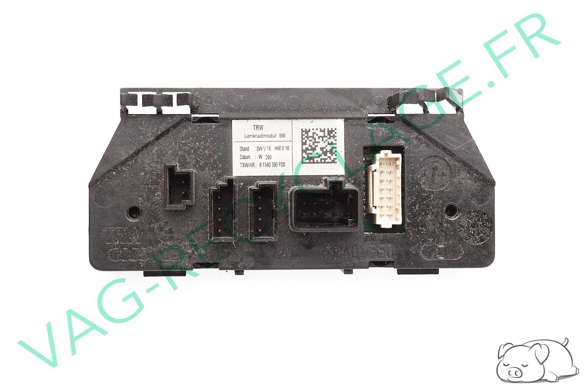 Boitier airbag volant et commandes multifonctions 61340350 Audi A4 B6 - Image 1