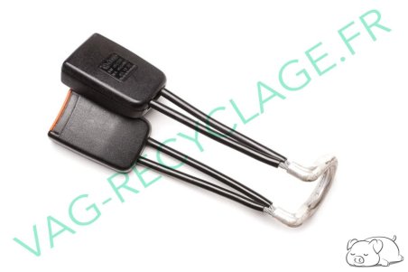 Double boucle de ceinture arrière pour Golf 3 1H0857739A - Image 1