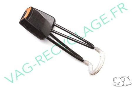 Double boucle de ceinture arrière pour Golf 3 1H0857739A - Image 2