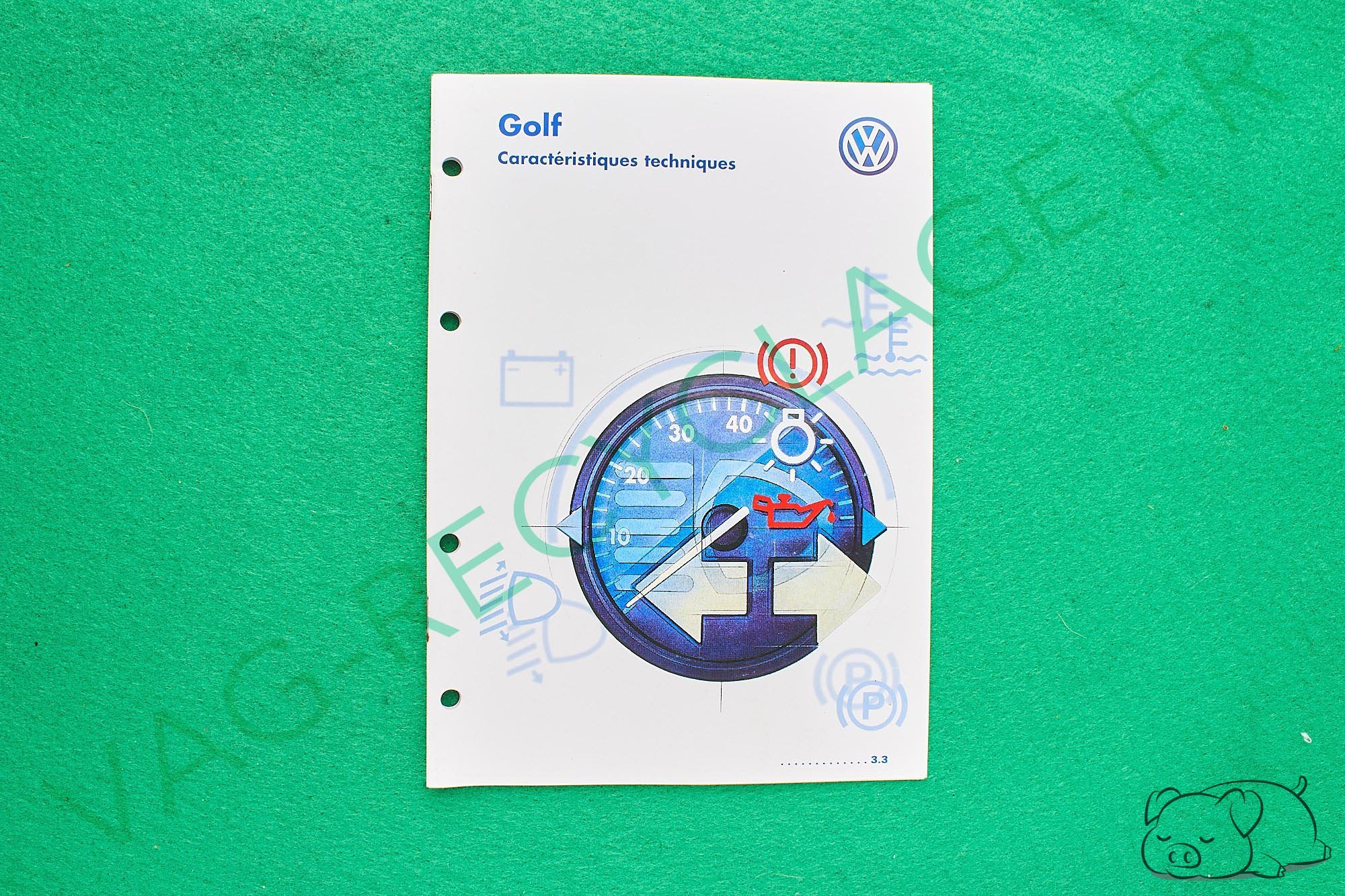 Caractéristiques techniques Golf 4 1997 - Image 1