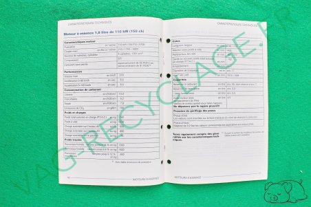 Caractéristiques techniques Golf 4 1998 - Image 3