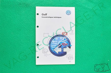Caractéristiques techniques Golf 4 1999 - Image 1