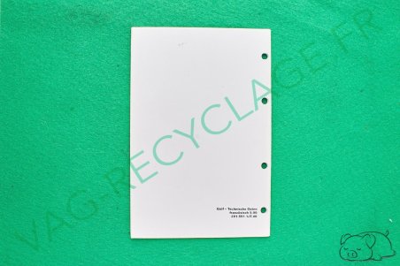 Caractéristiques techniques Golf 4 1999 - Image 2