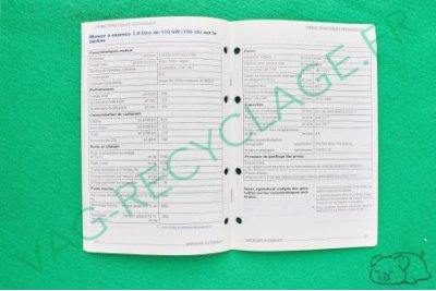 Caractéristiques techniques Golf 4 1999 - Image 3