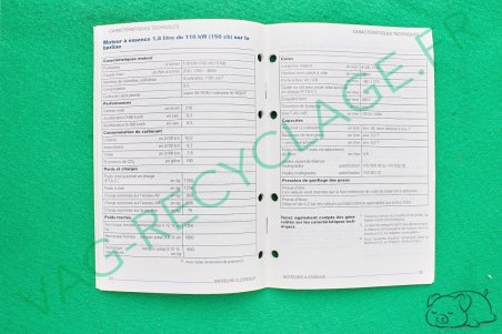 Caractéristiques techniques Golf 4 1999 - Image 3