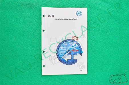 Caractéristiques techniques Golf 4 2000 - Image 1