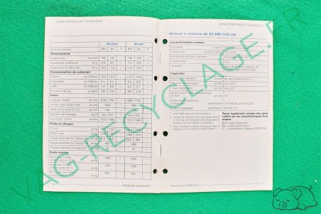 Caractéristiques techniques Golf 4 2000 - Image 3