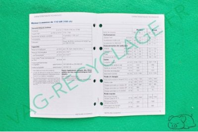 Caractéristiques techniques Golf 4 2001 - Image 3