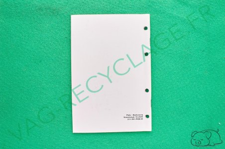 Notice d'utilisation Polo 3 Phase 2 6N2 2000 - Image 2