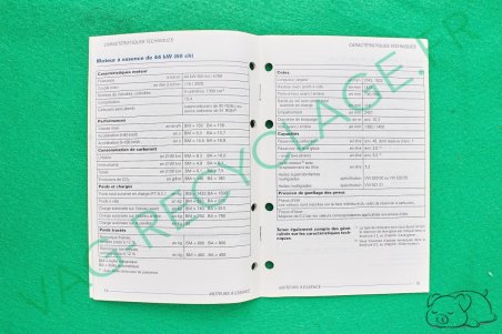 Caractéristiques techniques Polo 3 Phase 2 6N2 2000 - Image 3