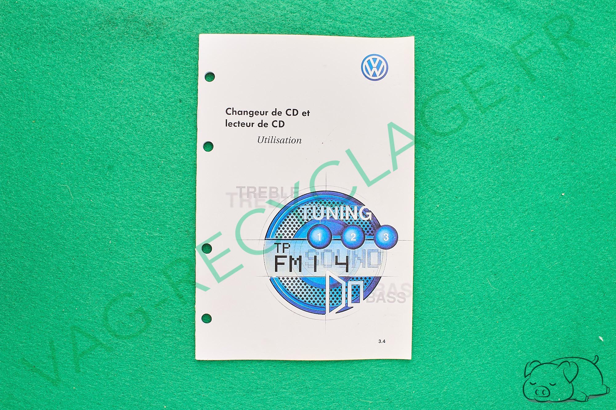 Notice d'utilisation changeur de cd et lecteur de cd Volkswagen - Image 1