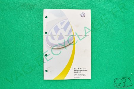 Plan d'entretien New Beetle Bora Passat Sharan Polo Golf Break Vierge - Image 1