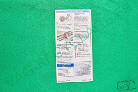 Notice abrégée Golf 4 Golf 4 break 9915521JK40 - Image 2