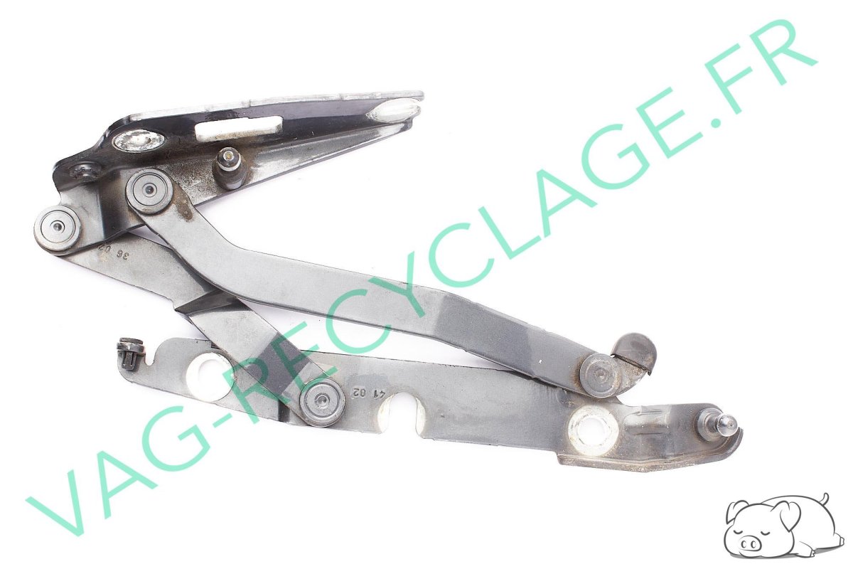 Charnière de coffre arrière droite 8E5827302C Audi A4 B6 B7 RS4 Gris foncé - Image 1