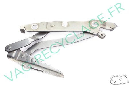 Charnière de coffre arrière droite 8E5827302C Audi A4 B6 B7 RS4 Gris foncé - Image 2