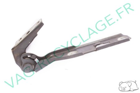 Charnière de capot moteur droite 8E0823302E Audi A4 B6 B7 Gris Foncé - Image 2