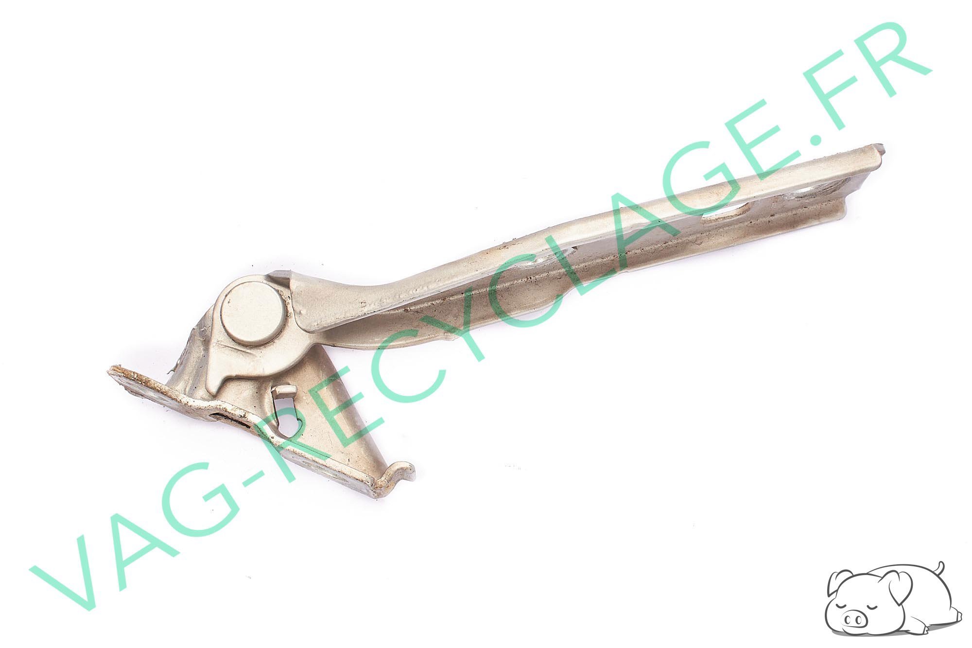 Charnière de capot moteur gauche 1J0823301 Golf 4 Bora Gris Clair - Image 1