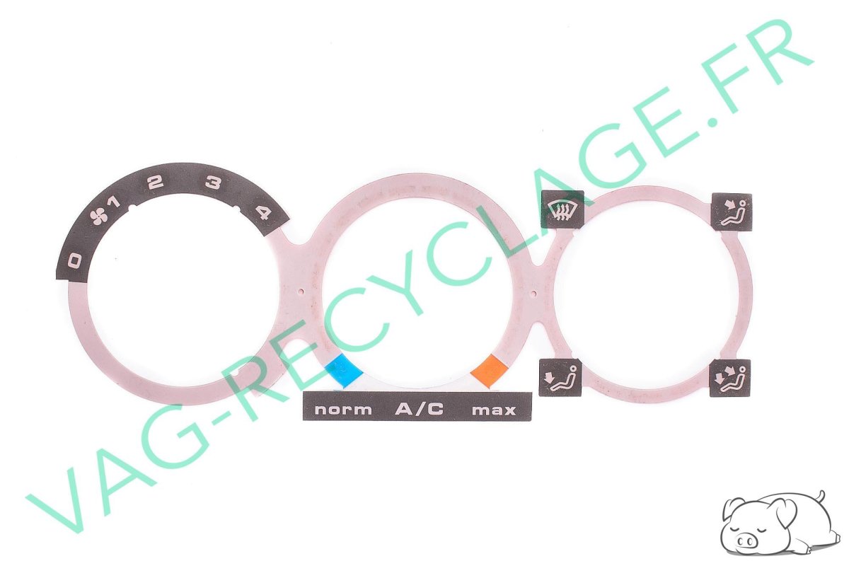 Fond pictogramme commande climatisation Rouge Polo 3 Seat Ibiza 2 Cordoba Inca - Image 1