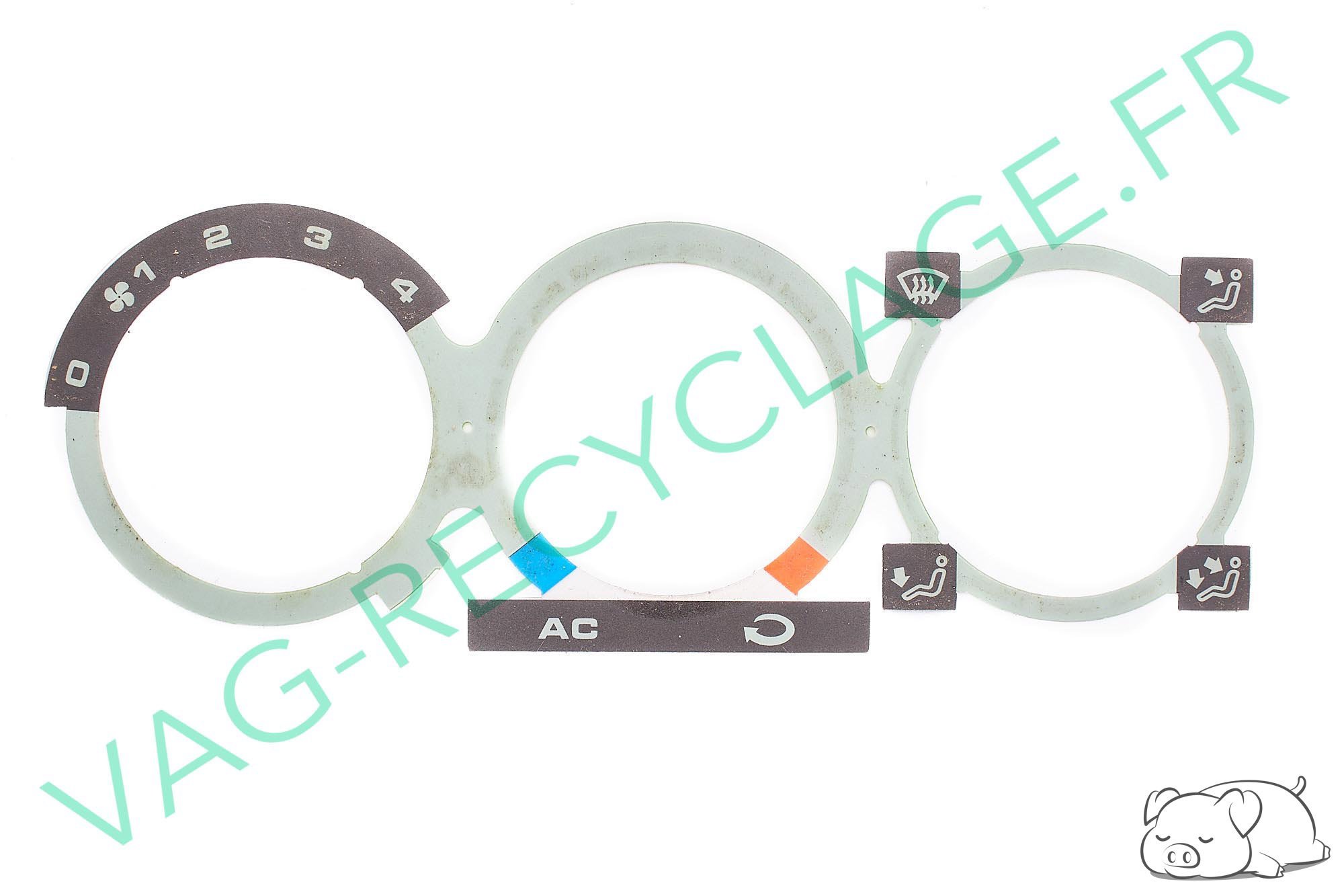 Fond pictogramme commande climatisation Vert Polo 3 Seat Ibiza 2 Cordoba Inca - Image 1