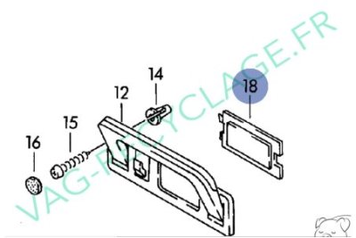 Cache poignée de maintient 895857667 Audi 80 B4 Audi 100 C3 C4 Audi A6 C4 - Image 3