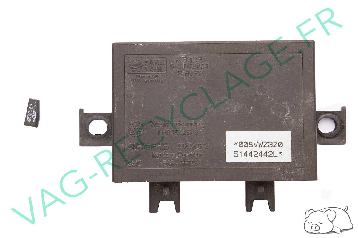Boitier Immotronic + puce 1H0953257B Corrado Golf 3 Polo 3 Tranporter T4 Vento - Image 1