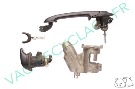 Ensemble serrure coffre + neiman + clé + poignée de porte Seat Ibiza 2 97 à 99 - Image 1