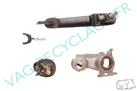 Ensemble serrure coffre + neiman + clé + poignée de porte Seat Ibiza 2 97 à 99 - Image 2