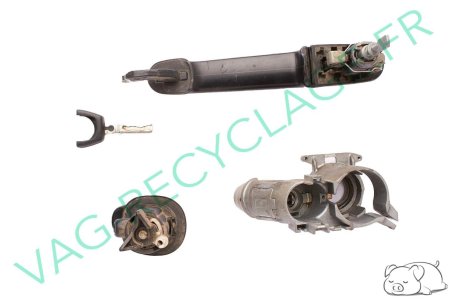 Ensemble serrure coffre + neiman + clé + poignée de porte Seat Ibiza 2 97 à 99 - Image 3