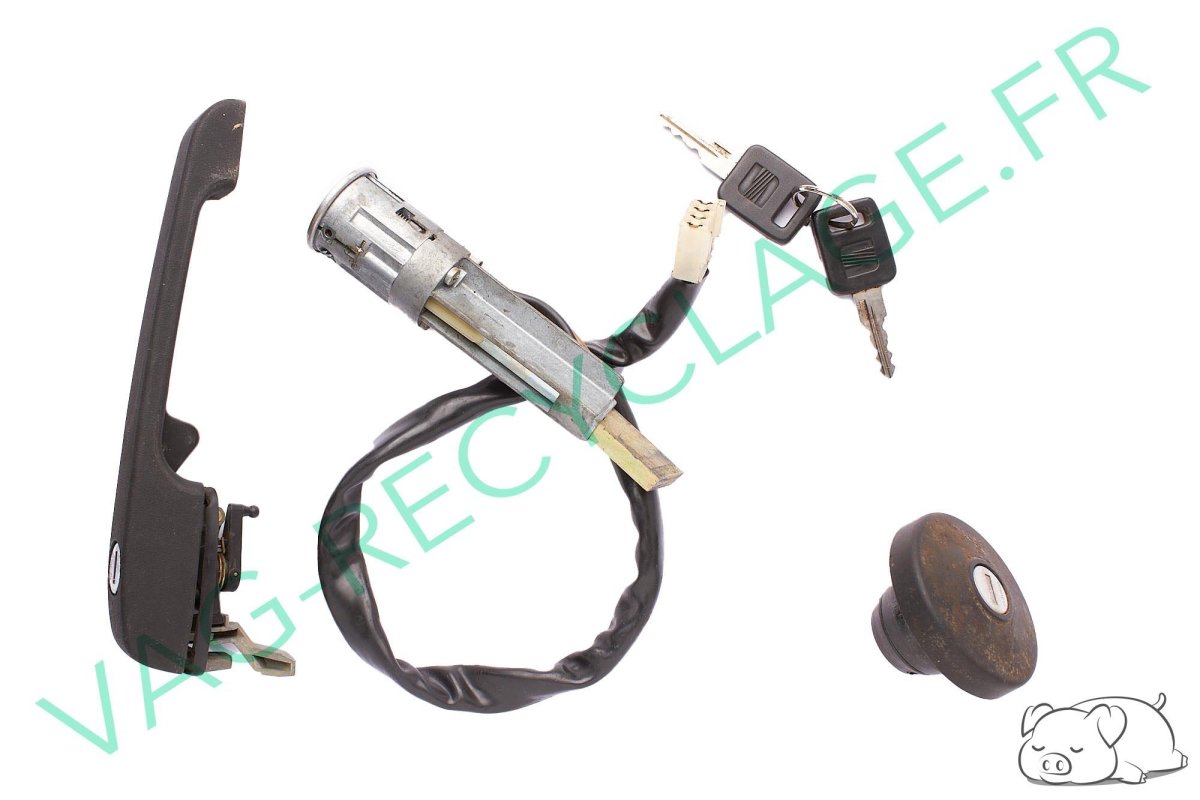 Ensemble 2 clés + neiman + 1 poignée + bouchon essence Seat Ibiza 1 - Image 1