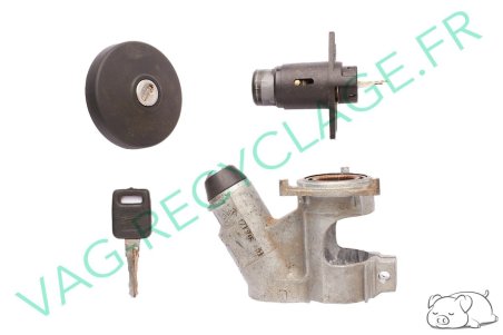Ensemble serrure coffre + neiman + bouchon essence Seat Ibiza 1 1992 - Image 1