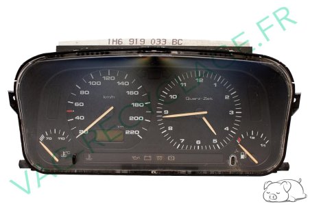 Compteur VDO 1H6919033BC pour Golf 3 et Vento Diesel AAZ - Image 1