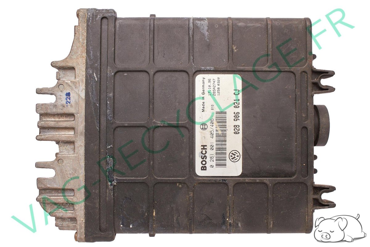 Calculateur moteur ecu Bosch 0281001405/406 028906021CJ Polo 3 SDI AEY - Image 1