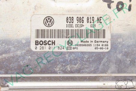 Calculateur moteur ecu Bosch 0281011824 038906019NE Fabia Seat Ibiza TDI 100 ATD - Image 2