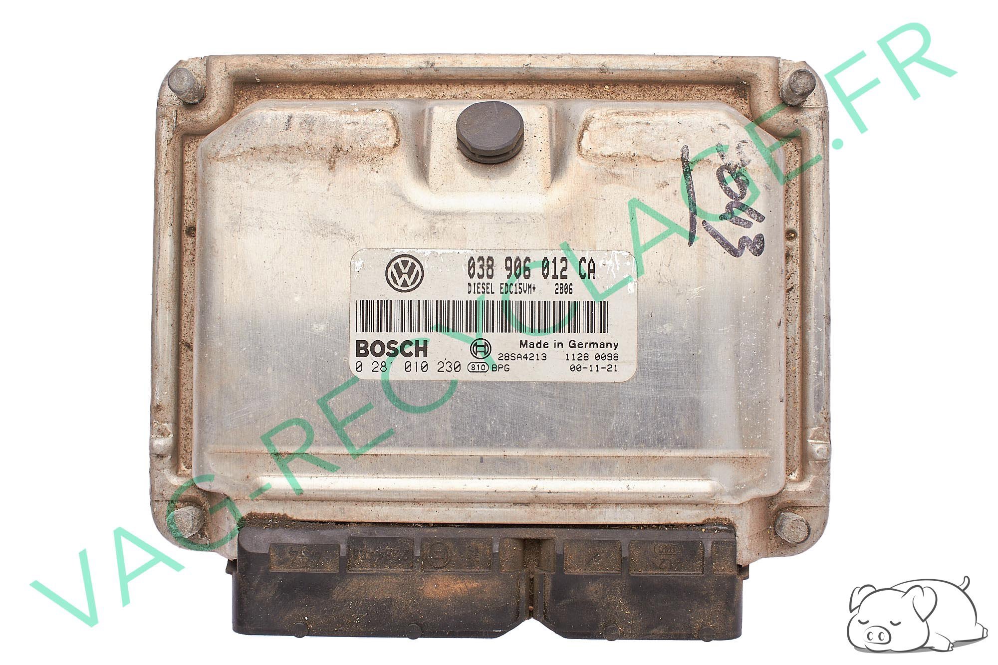 Calculateur moteur ecu Bosch 0281010230 038906012CA Seat Leon Toledo 2 TDI 90cv - Image 1