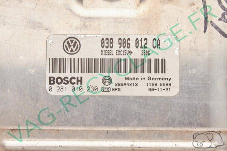 Calculateur moteur ecu Bosch 0281010230 038906012CA Seat Leon Toledo 2 TDI 90cv - Image 2