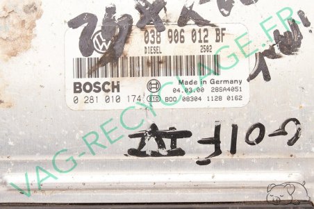 Calculateur moteur ecu Bosch 0281010174 038906012BF Golf 4 SDI 68cv AGP - Image 2
