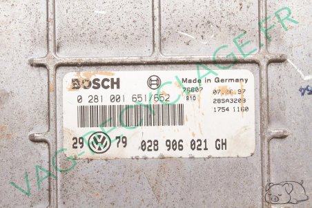 Calculateur moteur ecu Bosch 0281001651/652 028906021GH Golf 3 et Vento TDI 90cv - Image 2