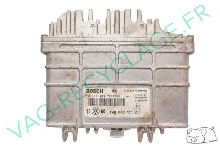 Calculateur moteur ecu Bosch 0261203707/708 1H0907311P Golf 3 Golf 4 Cab Vento - Image 1