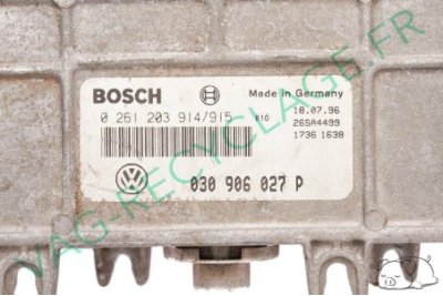 Calculateur moteur ecu Bosch 0261203914/915 030906027P Polo 3 1.4i AEX ANX - Image 1
