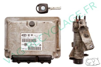 Kit démarrage Golf 4 1.4 16V 75cv boitier moteur 036906014 + compteur 1J0920860 - Image 4
