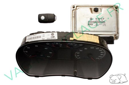 Kit démarrage Polo 4 1.4 TDI 70 boitier moteur 045906019BP compteur 6Q0920804J - Image 1