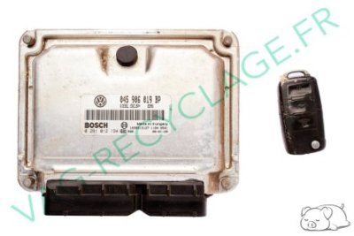 Kit démarrage Polo 4 1.4 TDI 70 boitier moteur 045906019BP compteur 6Q0920804J - Image 4