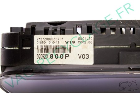 Kit démarrage Polo 4 1.2i 55cv boitier moteur 03D906033F compteur 6Q0920800P - Image 3