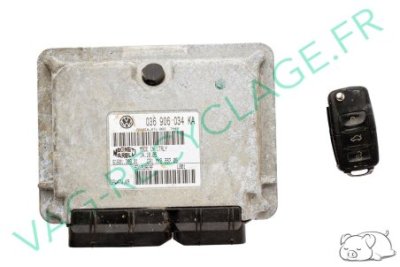 Kit démarrage Polo 4 1.2i 55cv boitier moteur 036906034KA compteur 6Q0920823 - Image 4