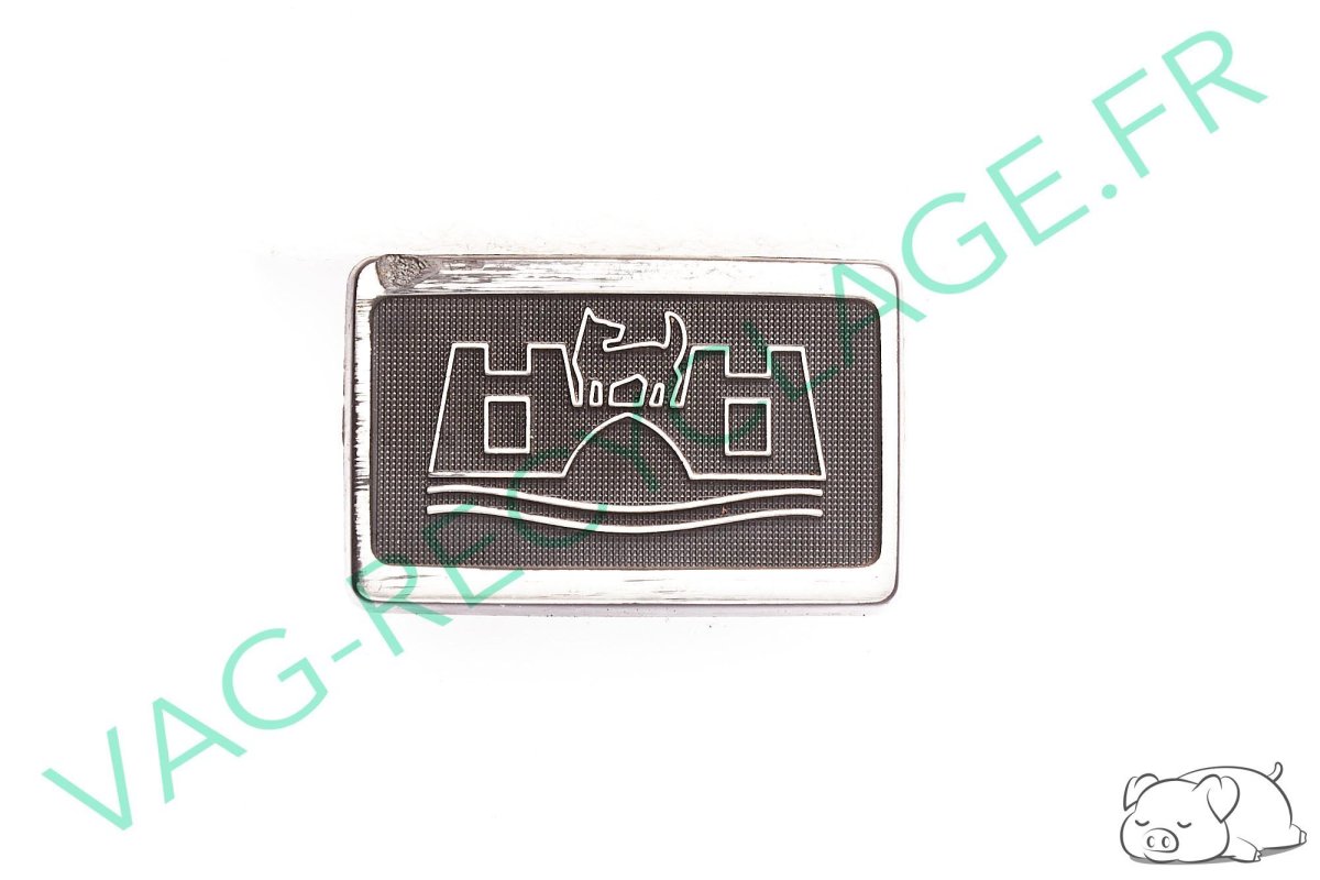 Logo aile avant motif "Wolfsburg" 165853688A Golf 2 et Jetta 2 Moyen - Image 1