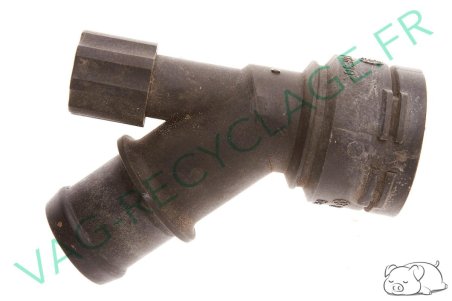 Raccord durite refroidissement moteur Golf 4 Fox New Beetle Polo 4 1J0121619A - Image 2