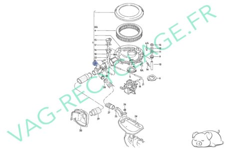 Régulateur filtre à air 052129608G Golf 2 Jetta 2 Polo 2 Scirocco 2 - Image 5