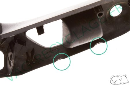 Cache poignée porte intérieure avant gauche 1H0867197J Golf 3 et Vento - Image 6