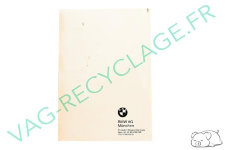 Brochure Service de permanence Europe 1980/1981 Bmw 01909099189 - Image 2