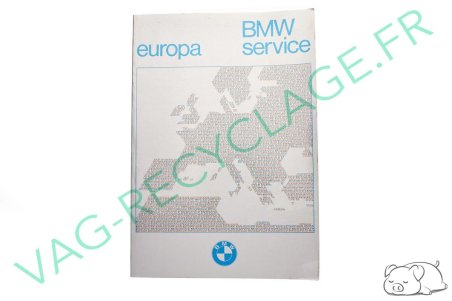 Brochure Bmw Service Europe 1982 Bmw 01909099190 - Image 1